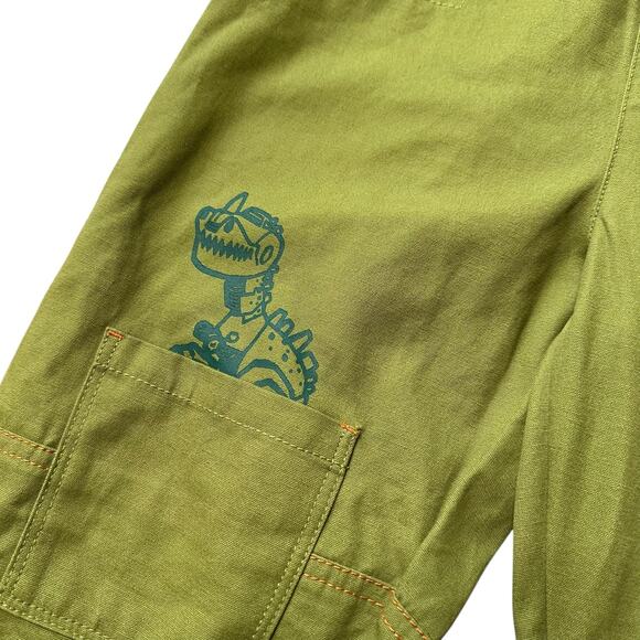 DISNEY CARS Lightning McQueen Dino Park Green Jumpsuit Size 9/10 Halloween - Picture 3 of 9